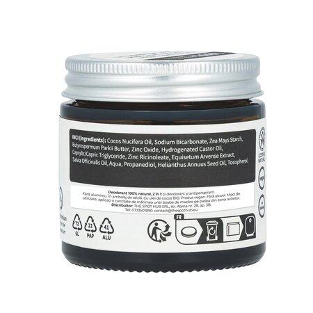 Deodorant si antiperspirant natural tip crema, 40 ml, Niyok 711749