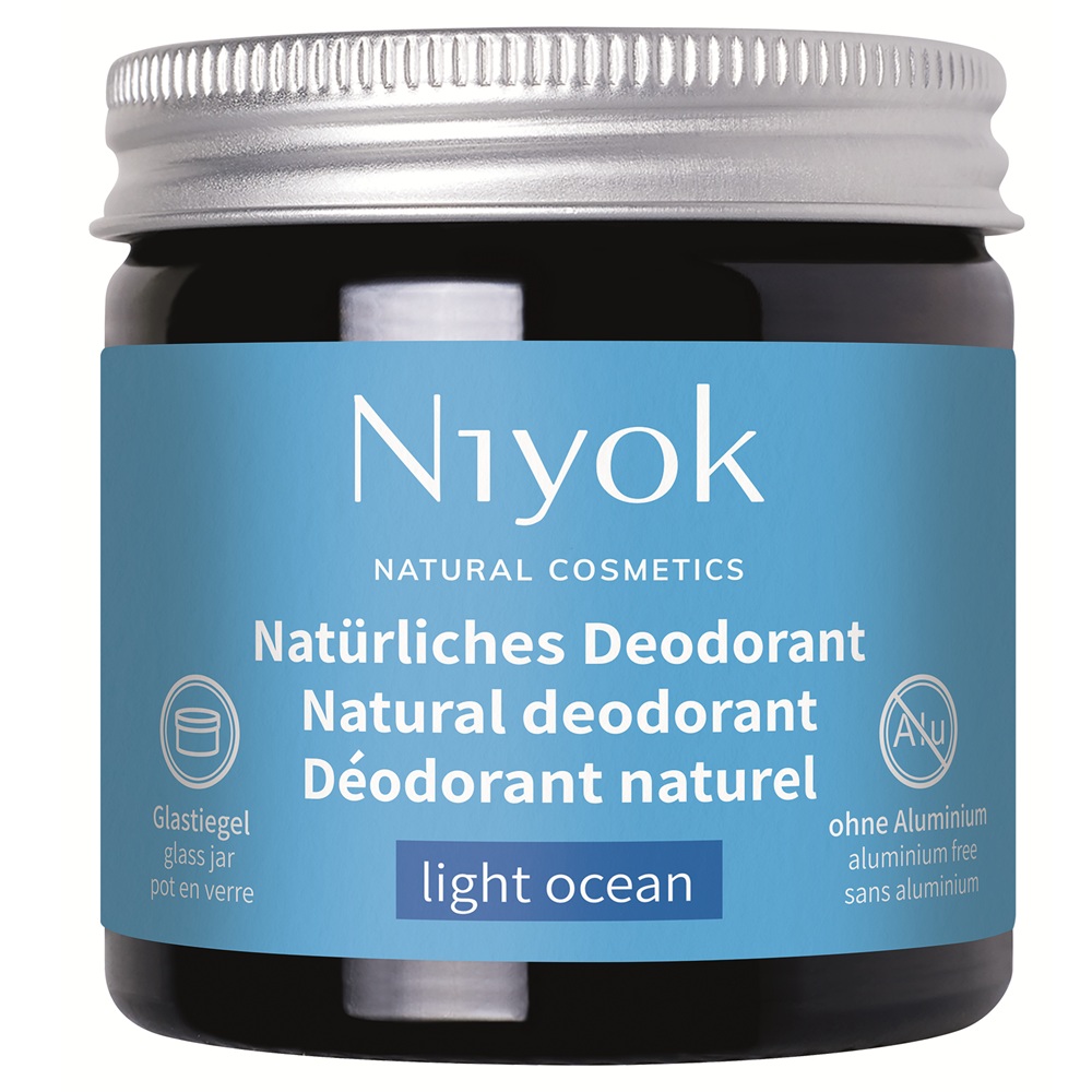 Deodorant si antiperspirant natural tip crema Light Ocean, 40 ml, Niyok