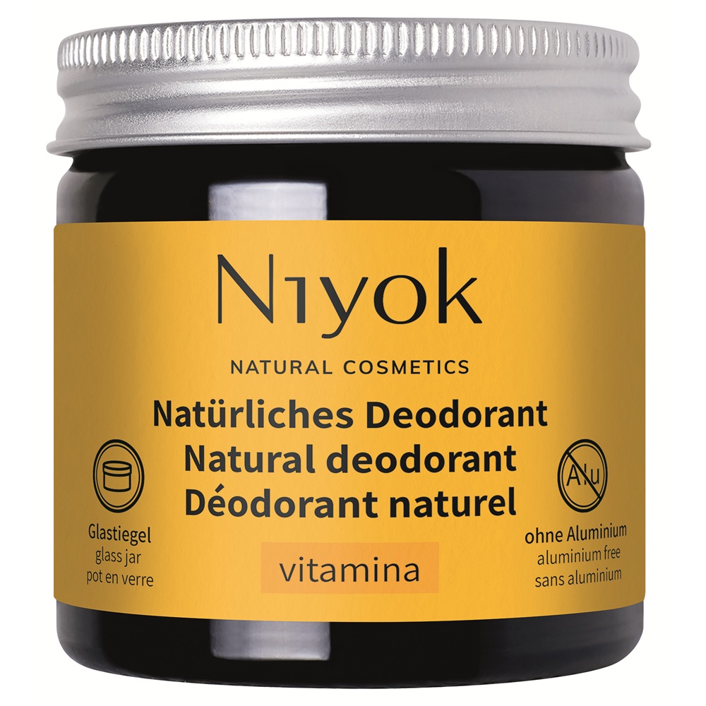 Deodorant si antiperspirant natural tip crema Vitamina, 40 ml, Niyok