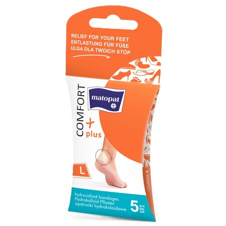 Plasturi hidrocoloidali Comfort Plus, Large, 5 bucati, Matopat