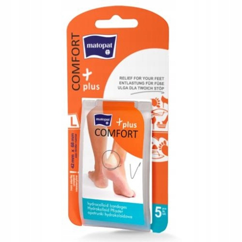 Plasturi hidrocoloidali Comfort Plus, Large, 5 bucati, Matopat