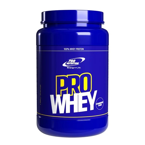 Pro Whey cu aroma de capsuni, 900 g, Pro Nutrition