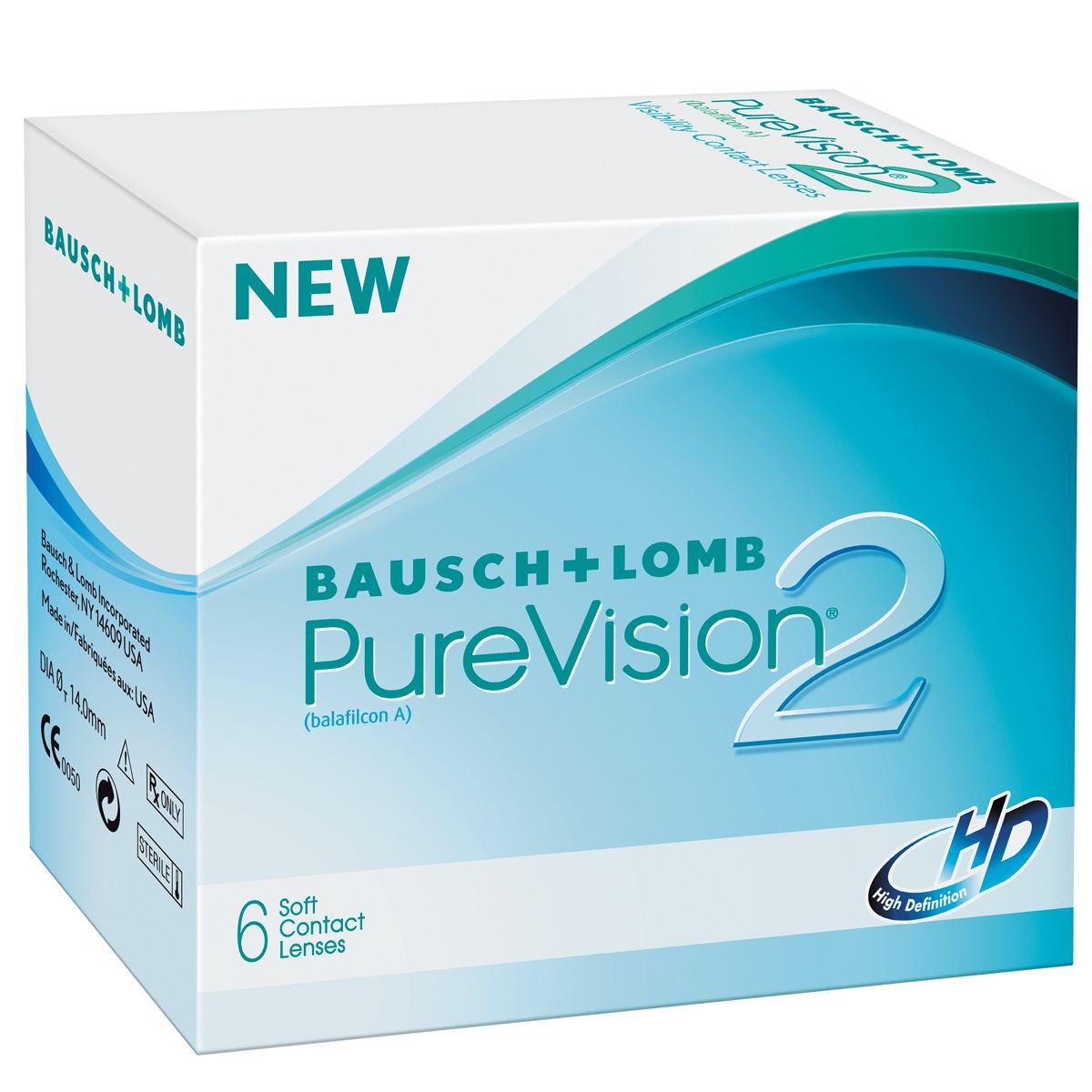 Lentile de contact -6.00 PureVision 2HD, 6 bucati, Bausch Lomb