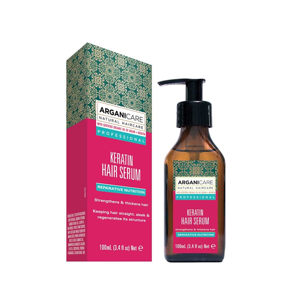 Ser fortifiant si nutritiv cu Keratina, 100 ml, Arganicare