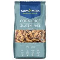 Paste fusilli din porumb si orez, 400 g, Sam Mills