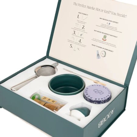Set premium pentru prepararea ceaiului Blue Matcha Toolbox, BBody 669713