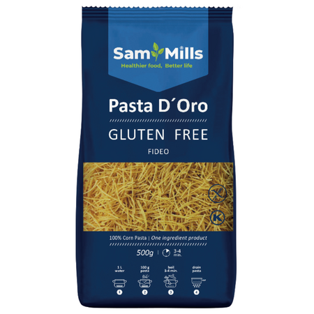 Paste fidea din porumb, 500 g, Sam Mills