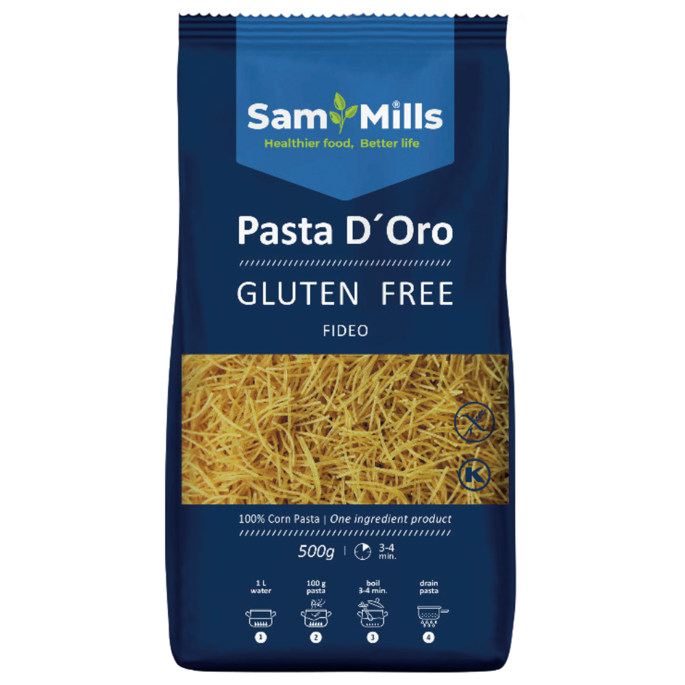 Paste fidea din porumb, 500 g, Sam Mills