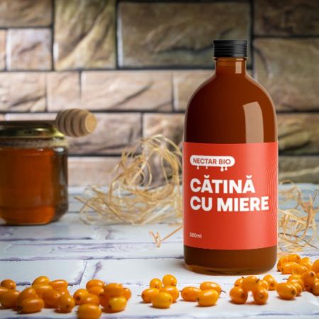 Nectar bio de catina si miere, 500 ml, Catineata 669748
