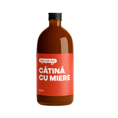Nectar bio de catina si miere, 500 ml, Catineata
