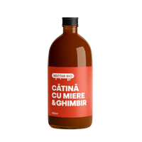 Nectar bio de catina, miere si ghimbir, 500 ml, Catineata