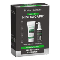 Pachet Sampon, 200 ml + Men spray, 60 ml Minoxicapil, Doctor Fiterman
