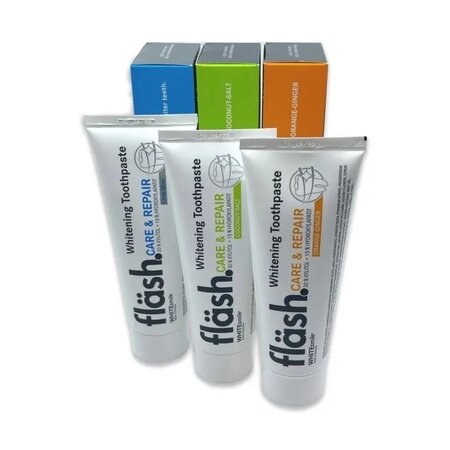 Pasta de dinti, Orange-Ginger, flash Care & Repair, 75 ml, White Smile 669789