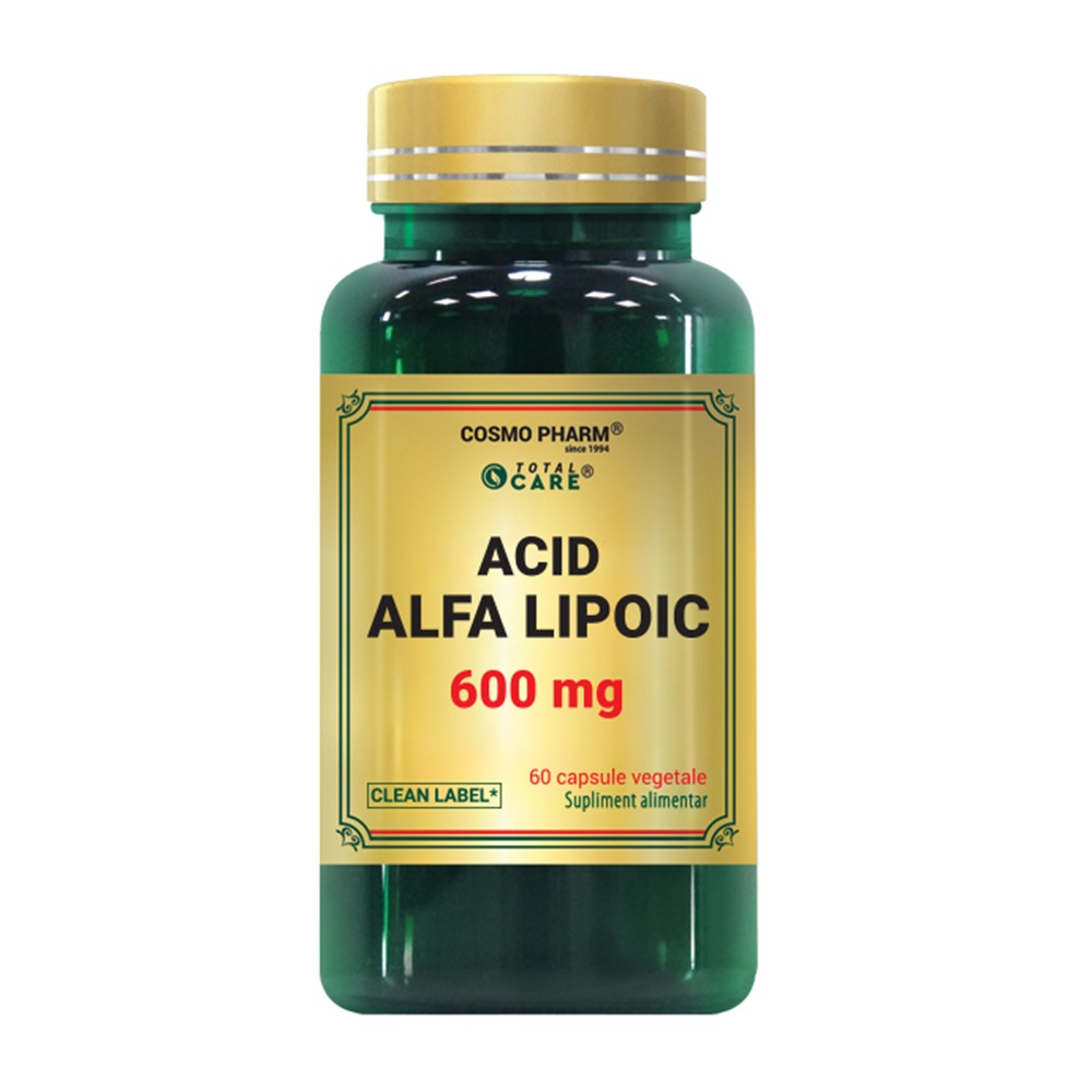 Acid Alfa Lipoic, 600 mg, 60 capsule, Cosmo Pharm