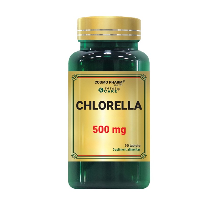 Chlorella, 500 mg, 90 comprimate, Cosmo Pharm