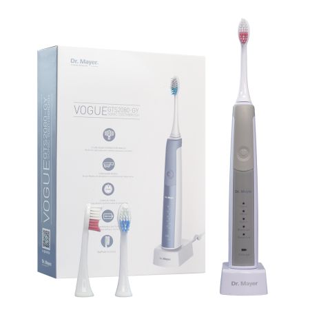 Periuta electrica sonica, Alb/Gri GTS2080GY, Dr. Mayer