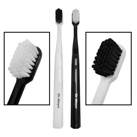 Set Periuta clasica ultrasoft 5680, Alb/Negru, DRM-S3112PK, 2 bucati, Dr. Mayer 669925
