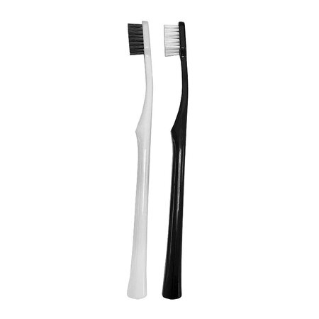 Set Periuta clasica ultrasoft 5680, Alb/Negru, DRM-S3112PK, 2 bucati, Dr. Mayer 669923