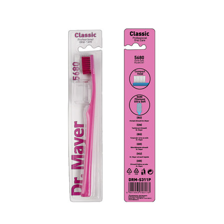 Periuta clasica ultrasoft 5680, Roz, DRM-S311P, 1 bucata, Dr. Mayer 669939