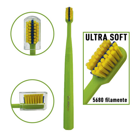 Periuta ortodontica Ultrasoft 5680, Verde, DRM-S311OG, 1 bucata, Dr. Mayer 669969