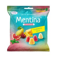 Jeleuri mentolate cu aroma de fructe Mentina Summer Mix, 80 g, Zaharni Zavodi