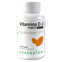 Vitamina D3 Forte 5000 UI, 120 capsule, Greenbiom