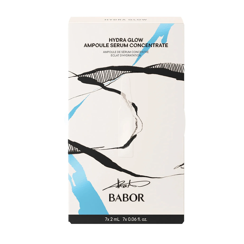 Set fiole editie limitata, Hanna Schownald Hydra Glow Acid Hialuronic Pro Vitamina B5, 7 fiole x 2ml, Babor