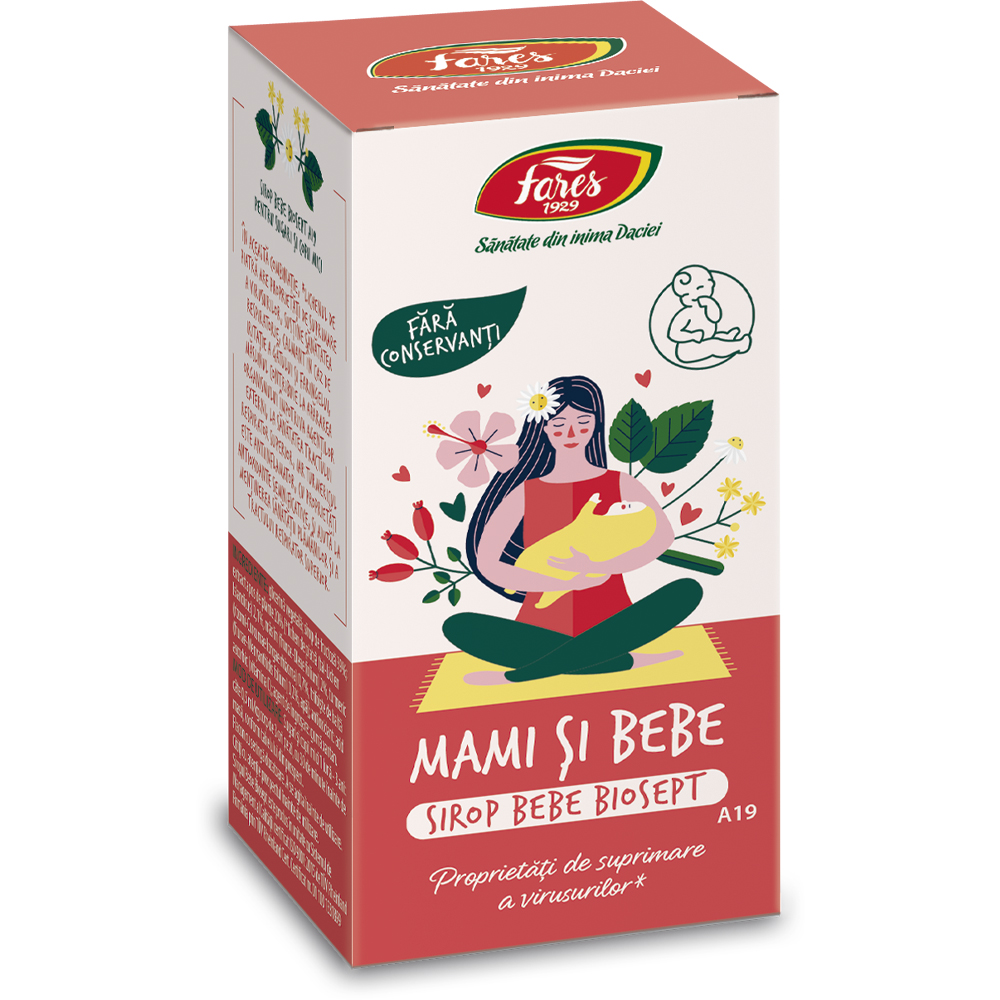 Bebe Biosept sirop Mami si Bebe, A19, 100 ml, Fares