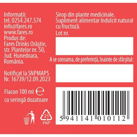 Sirop Biosept Mami si Bebe, 100 ml, Fares 614212
