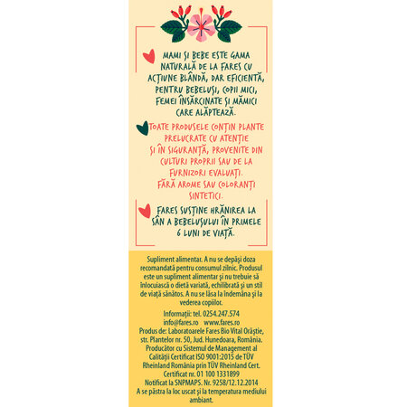 Mami si bebe Babycalm solutie, D104, 30 ml, Fares 614200