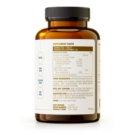 Curcumin C3 Complex, 120 capsule, Geneceutica 670113