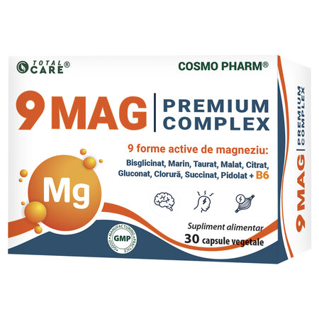 9 Mag Premium Complex, 30 capsule vegetale, Cosmo Pharm
