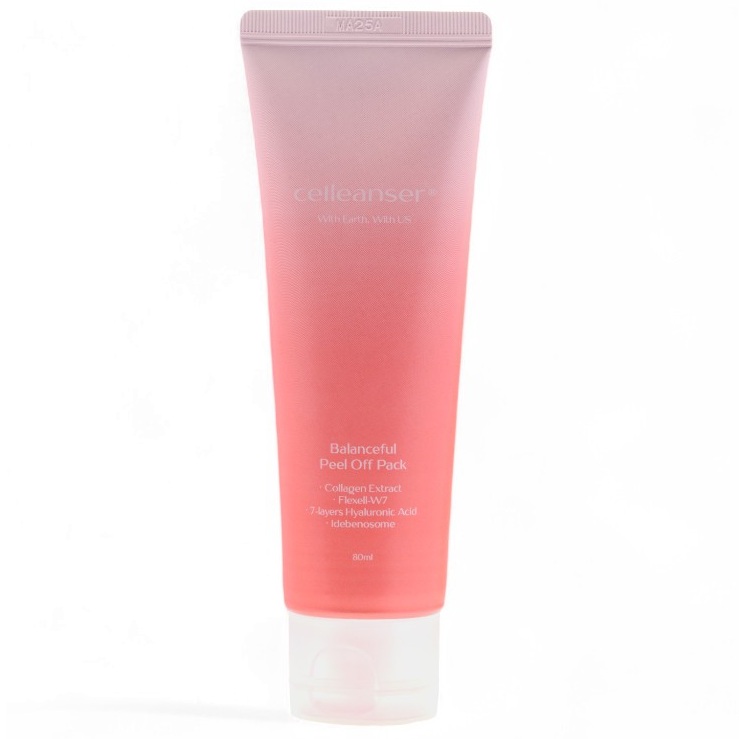 Masca faciala peel-off cu peptide si colagen Balanceful, 80 ml, Celleanser