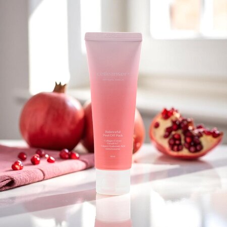 Masca faciala peel-off cu peptide si colagen Balanceful, 80 ml, Celleanser 670206