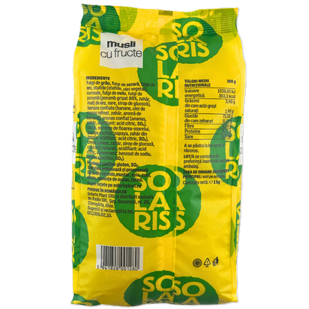 Musli cu fructe, 1000 g, Solaris 721961