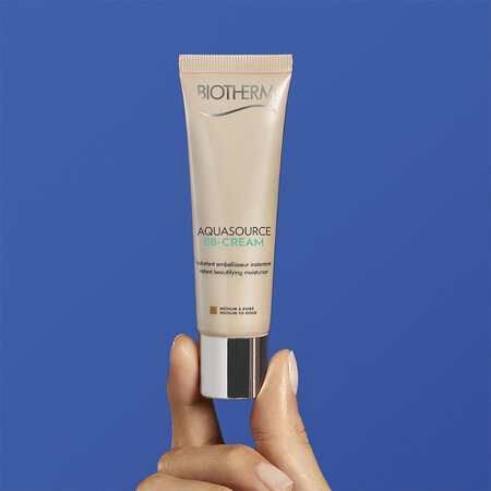 Crema de fata hidratanta cu pigment medium to gold Aquasource BB Cream, 30 ml, Biotherm 670457
