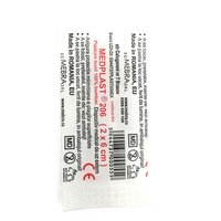 Plasture textil 100% bumbac Medplast 206 (2x6cm), 1 bucata, Mebra