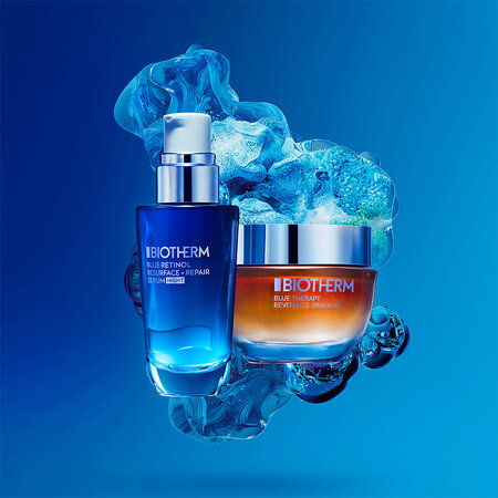 Crema de noapte anti imbatranire cu alge rosii Blue Therapy, 50 ml, Biotherm 670565