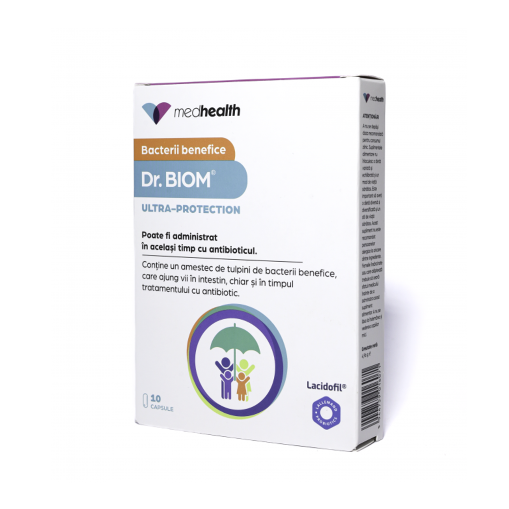 Bacterii benefice Dr. Biom Ultra-Protection, 10 capsule, ND Medhealth