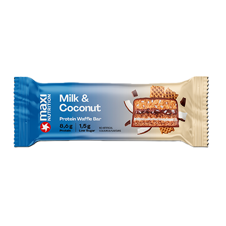 Napolitana proteica cu lapte si cocos, 40 g, Maxi Nutrition