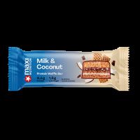 Napolitana proteica cu lapte si cocos, 40 g, Maxi Nutrition