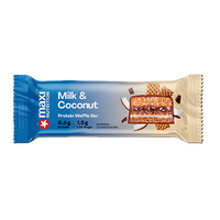 Napolitana proteica cu lapte si cocos, 40 g, Maxi Nutrition
