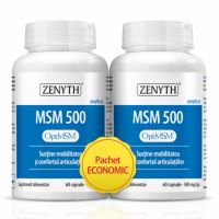 Pachet MSM, 500 mg, 60 capsule + 60 capsule, Zenyth