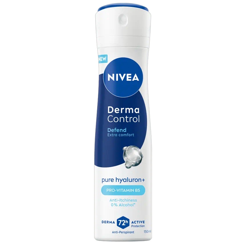 Deodorant spray antiperspirant pentru femei Derma Control Defend, 150 ml, Nivea