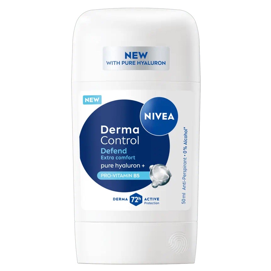 Deodorant stick antiperspirant pentru femei Derma Control Defend, 50 ml, Nivea