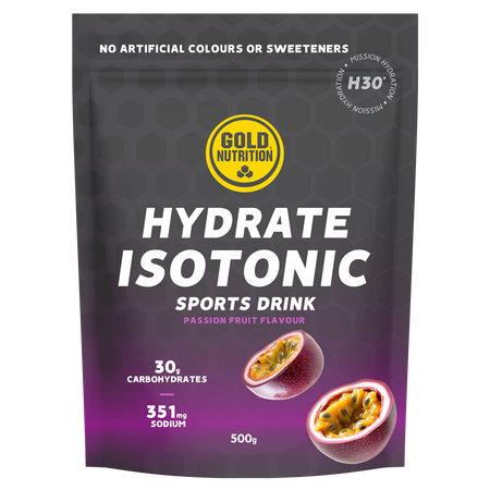 Bautura izotonica fructul pasiunii, Hydrate Isotonic H30, 500 g, Gold Nutrition