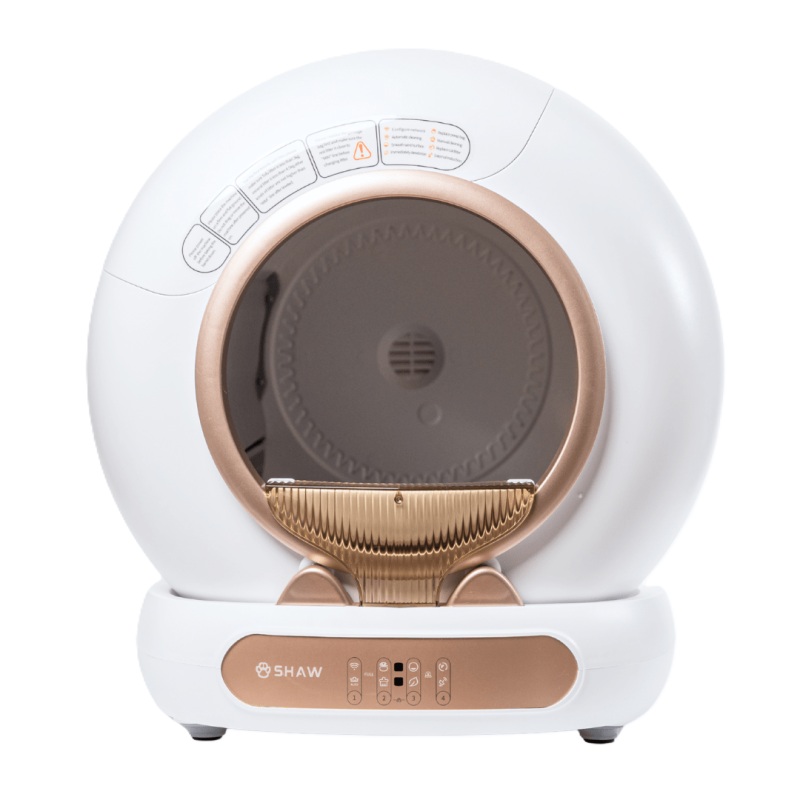 Litiera automata smart cu autocuratare pentru pisici V4, Shaw