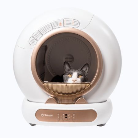 Litiera automata smart cu autocuratare pentru pisici V4, Shaw 670930