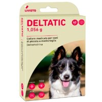Zgarda antiparazitara pentru caini de talie mica si medie Deltatic, 60 cm, 1 bucata, Livisto