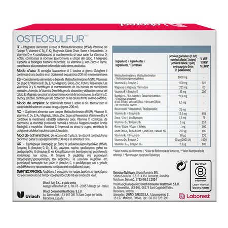 Osteosulfur, 30 plicuri, Laborest 755139